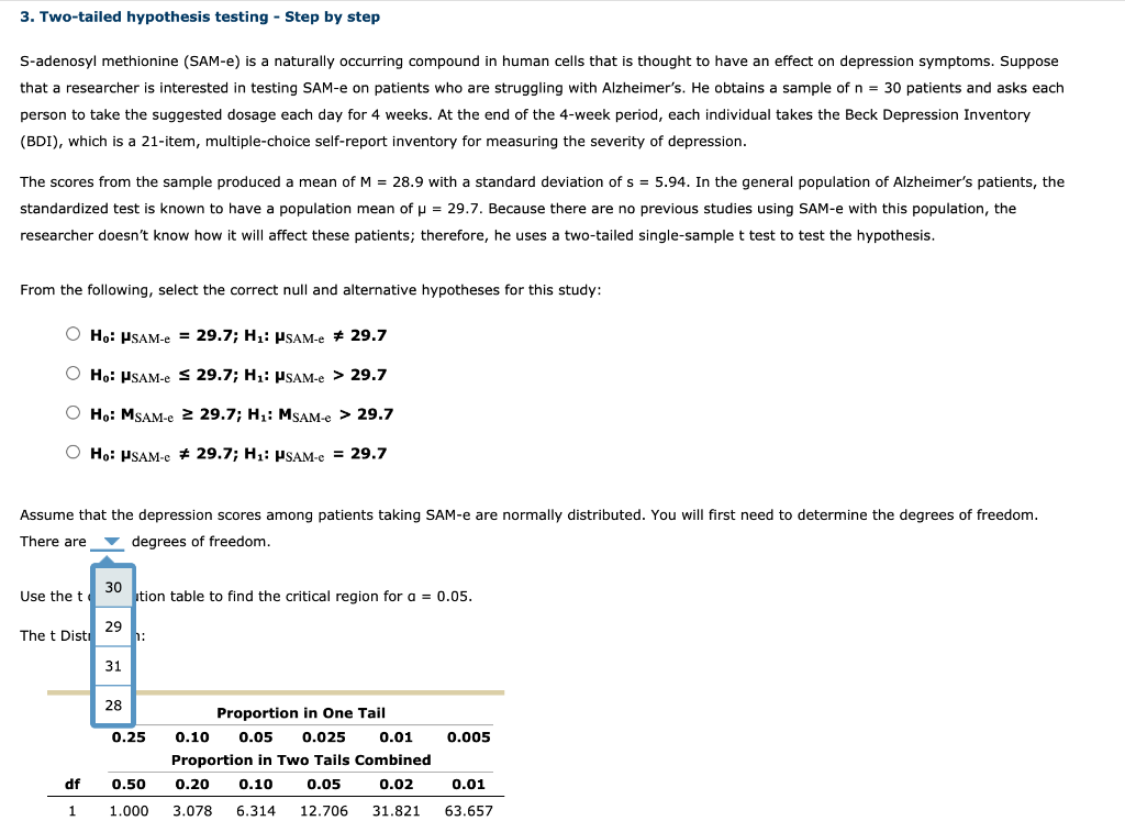 two tailed hypothesis testing step by step