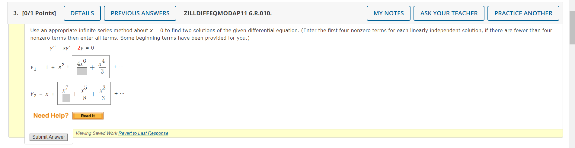 Solved 3. [0/1 Points] DETAILS PREVIOUS ANSWERS | Chegg.com