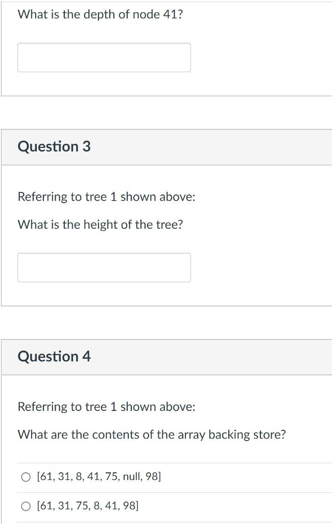 Solved The first few questions refer to the following tree: | Chegg.com