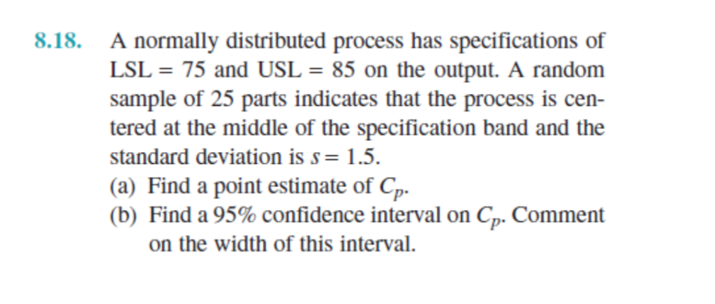 solved-8-18-a-normally-distributed-process-has-chegg