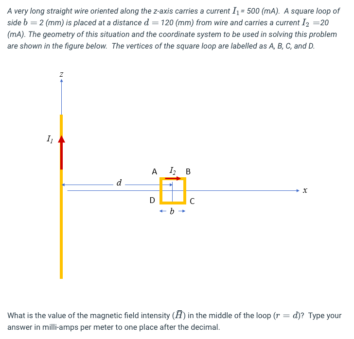 Solved A very long straight wire oriented along the zaxis