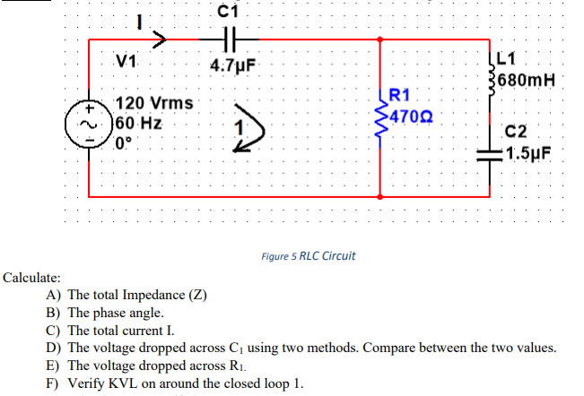 Solved 1 Ci He 4 7uf V1 L1 3680mh M R1 1 Vrms 60 Chegg Com