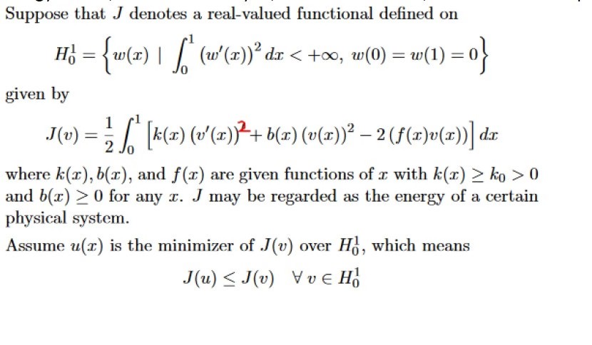 Suppose That J Denotes A Real Valued Functional De Chegg Com