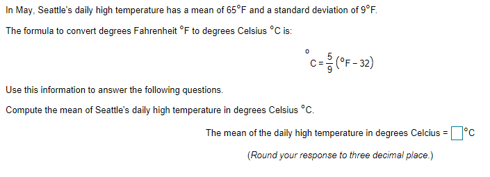 65 farenheit clearance in celcius