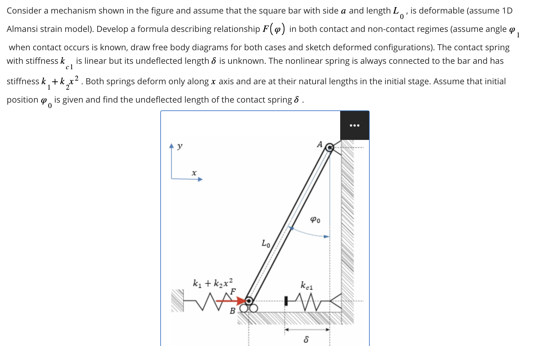 Solved Consider a mechanism shown in the figure and assume | Chegg.com