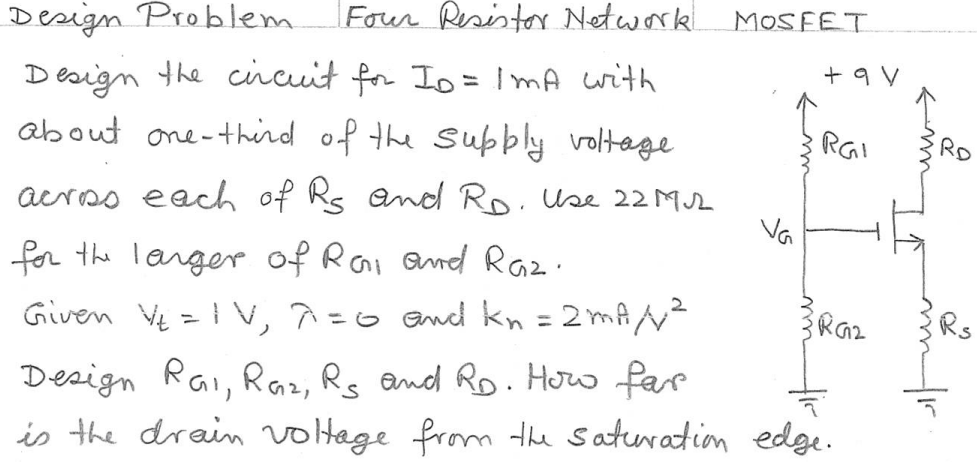 [Solved]: Design Problem Four Resistor Network Design the c