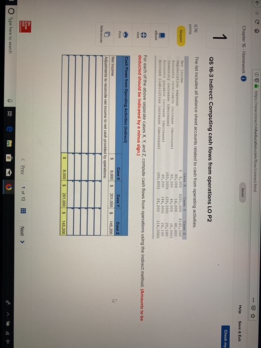 Solved Chapter 16 - Homework Help Save & Exit Qs 16-3 | Chegg.com