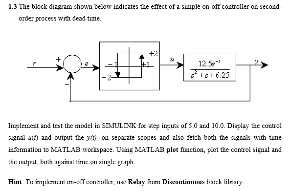 Solved 1.3 The block diagram shown below indicates the | Chegg.com