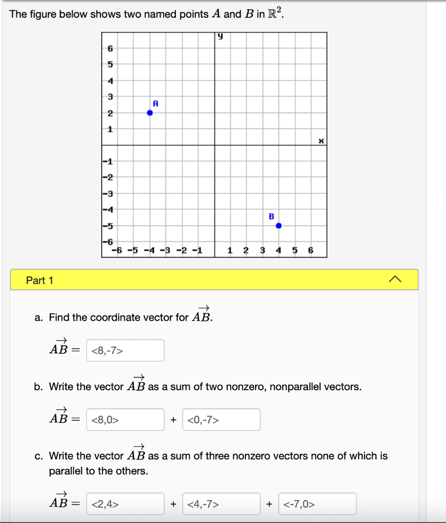 Solved The figure below shows two named points A and B in | Chegg.com