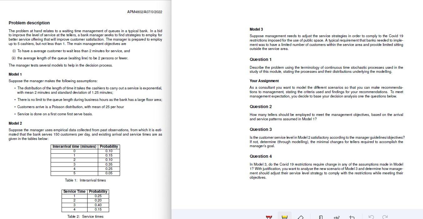 Solved Problem description The problem at hand relates to a | Chegg.com
