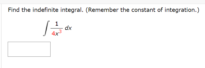 Solved Find the indefinite integral. (Remember the constant | Chegg.com