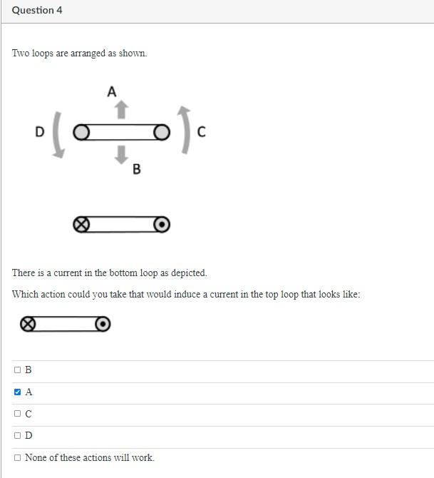 Solved Question 4 Two Loops Are Arranged As Shown. D مه ) C | Chegg.com