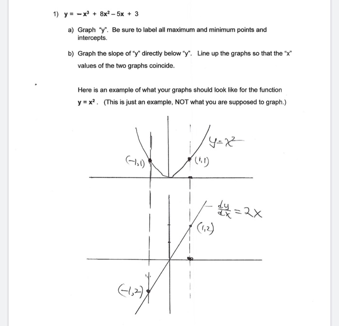 1 Y X 8xl 5x 3 A Graph Y Be Sure To La Chegg Com