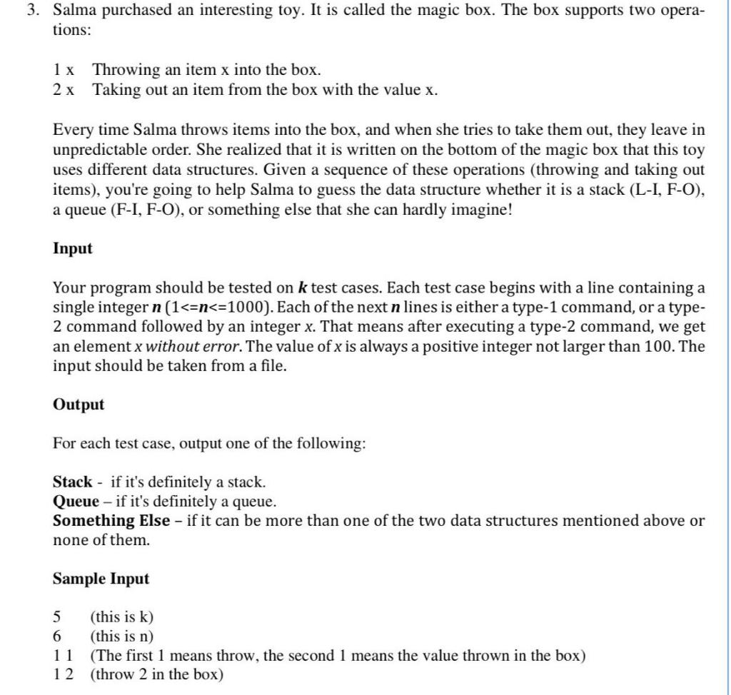 Solved please solve this by using Java and make sure input | Chegg.com