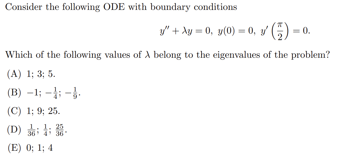 Solved Consider the following ODE with boundary conditions | Chegg.com