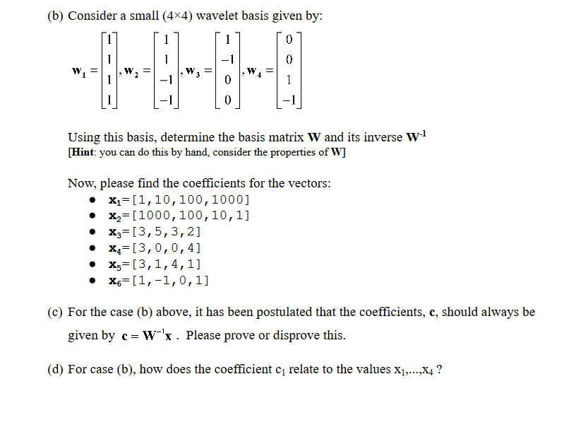 Solved Remember That A Signal (vector) Need Not Only Be | Chegg.com