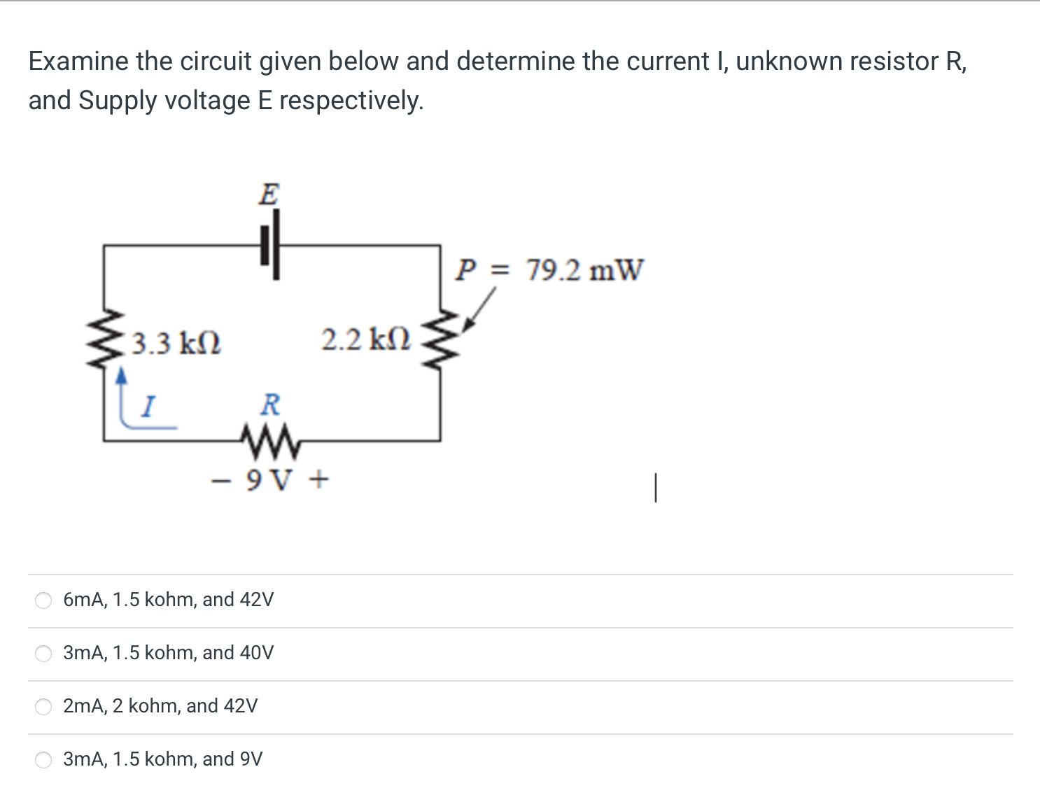 Solved Examine the circuit given below and determine the | Chegg.com