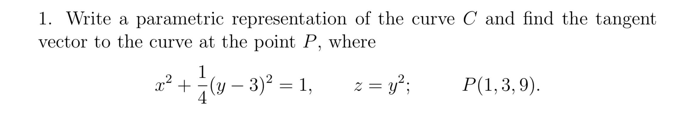 Solved Write a parametric representation of the curve C | Chegg.com