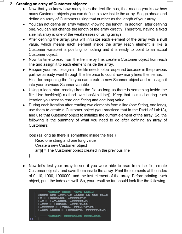 Part 2 (12 points): Array of Objects & Search | Chegg.com
