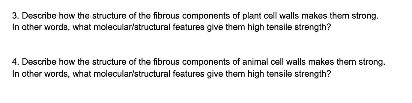 Solved 3. Describe how the structure of the fibrous | Chegg.com