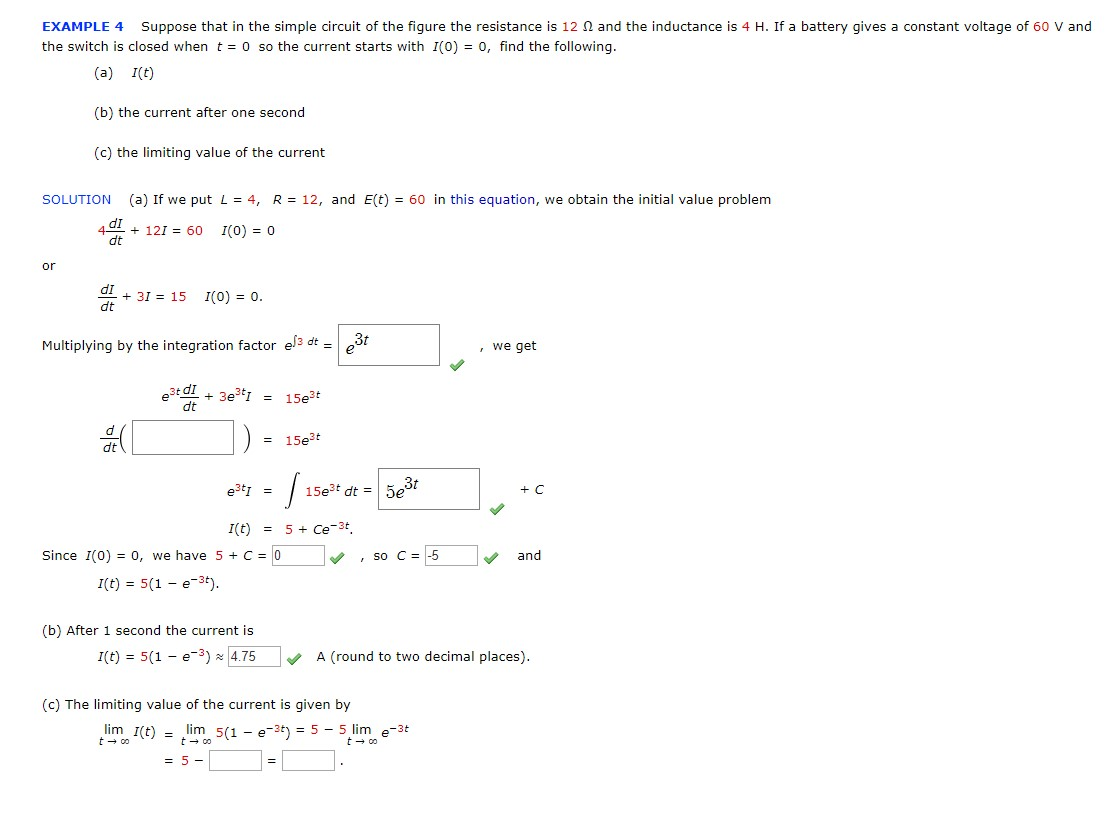 Solved EXAMPLE 4 Suppose that in the simple circuit of the | Chegg.com