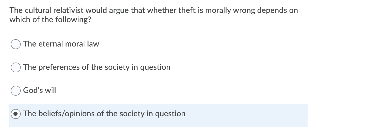 solved-the-cultural-relativist-would-argue-that-whether-chegg