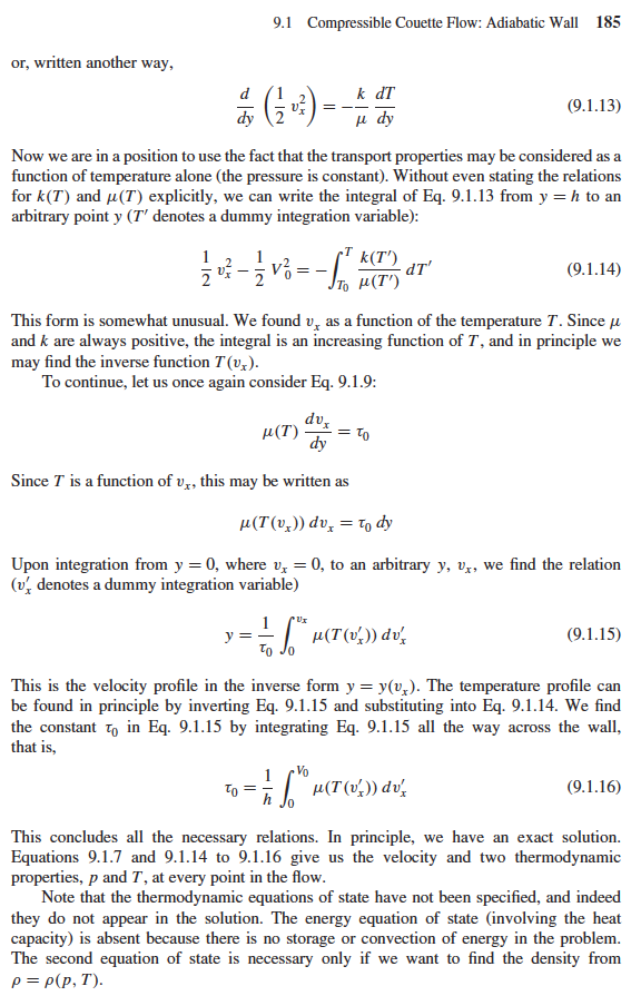 Solved Question 6) Solve the Couette flow problem of Section | Chegg.com
