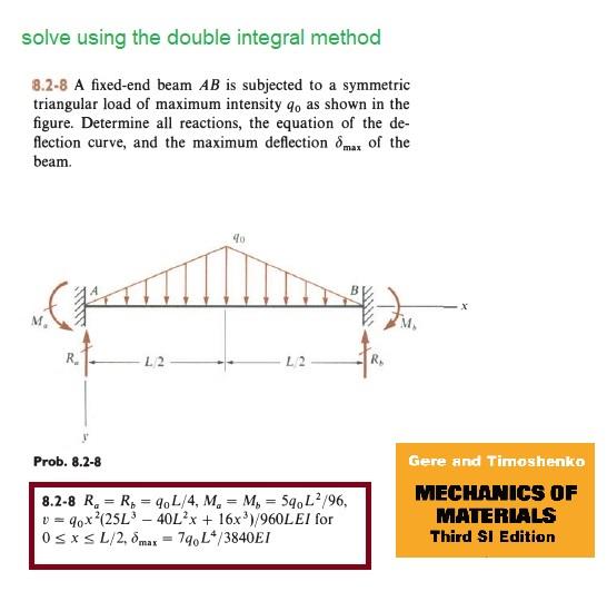 Solved solve using the double integral method 8.2-8 A | Chegg.com