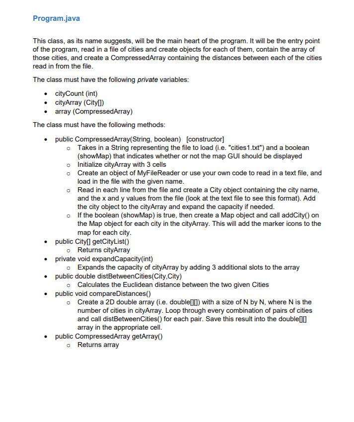Solved Classes to implement For this assignment, you must | Chegg.com