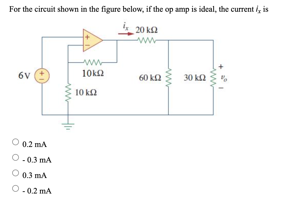 Solved For The Circuit Shown In The Figure Below, If The Op | Chegg.com