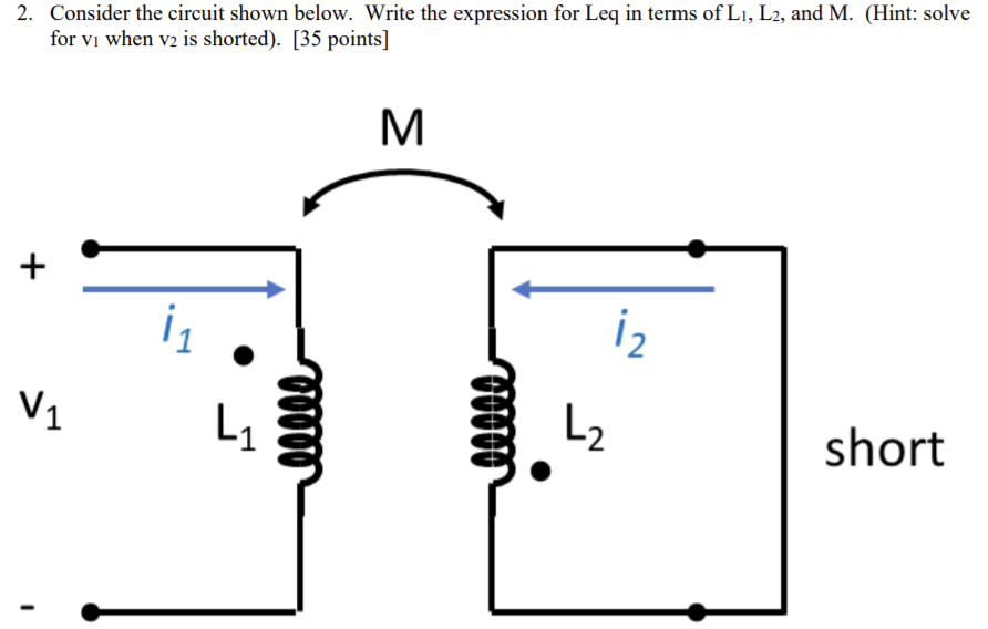 Solved 2. Consider The Circuit Shown Below. Write The | Chegg.com