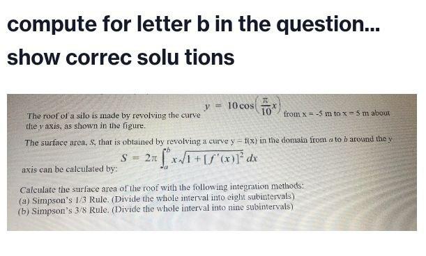 Solved Compute For Letter B In The Question... Show Correc | Chegg.com