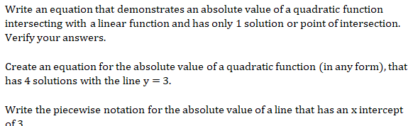 Solved Write an equation that demonstrates an absolute value | Chegg.com
