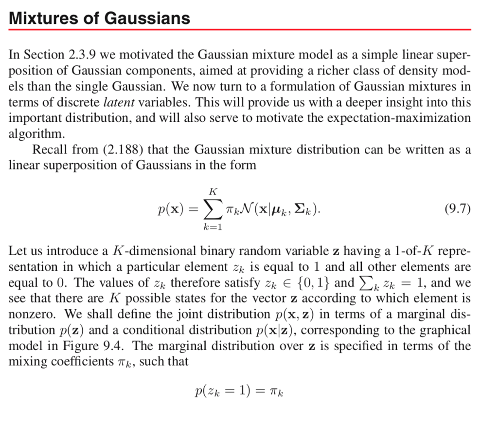 (Data marginal distribution for Gaussian mixture | Chegg.com