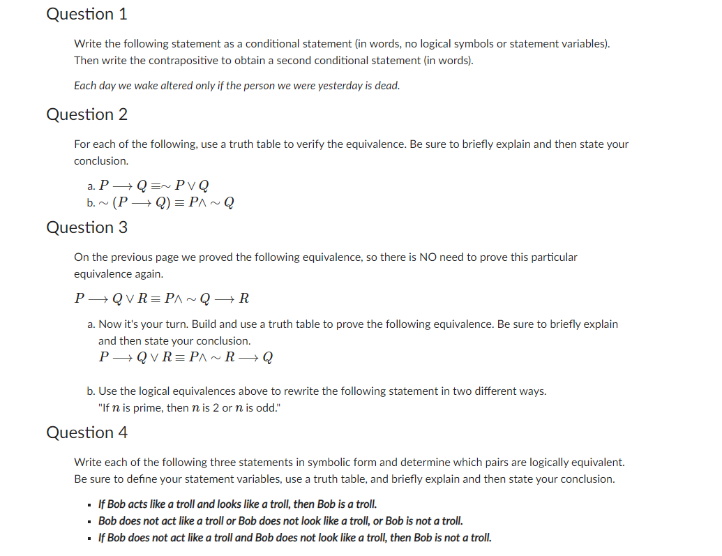 Solved Question 1 Write the following statement as a | Chegg.com