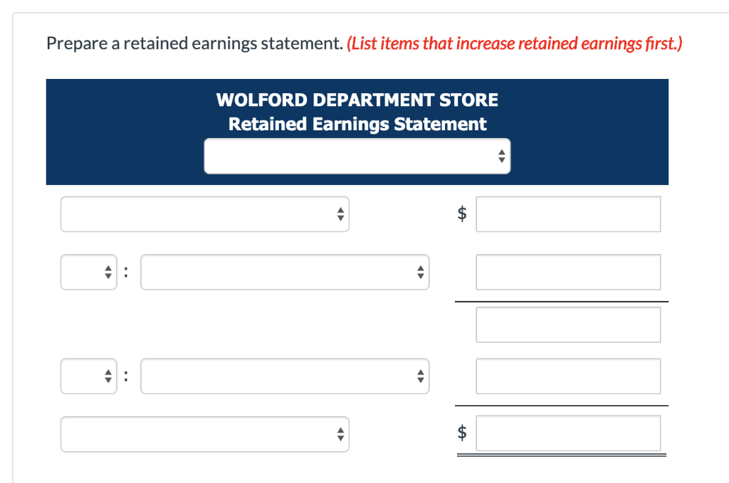 Solved Wolford Department Store is located in midtown