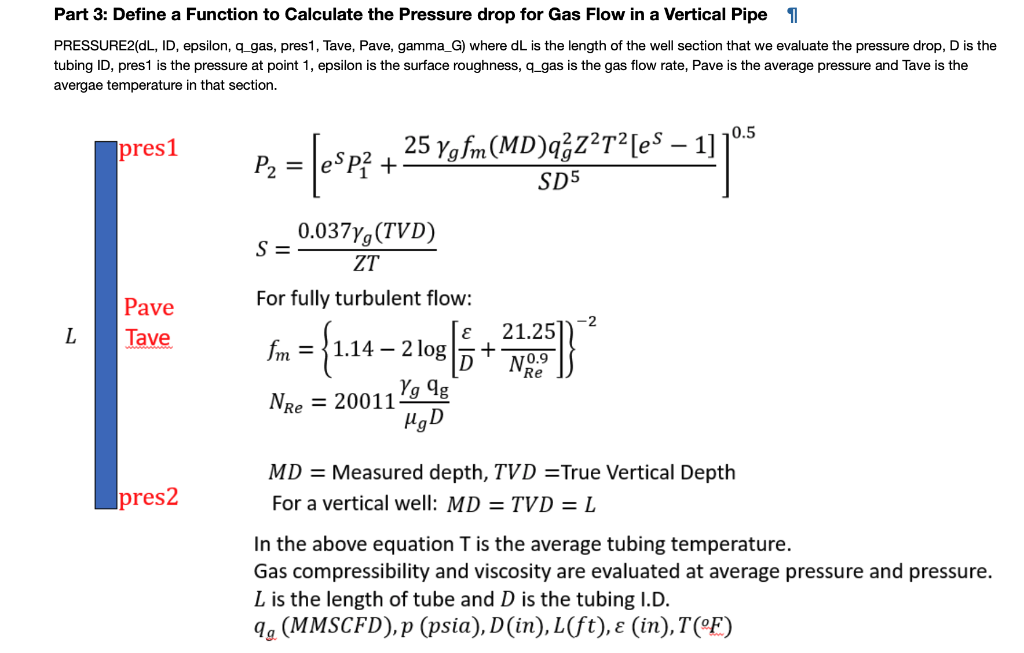 Part 3 Define a Function to Calculate the Pressure