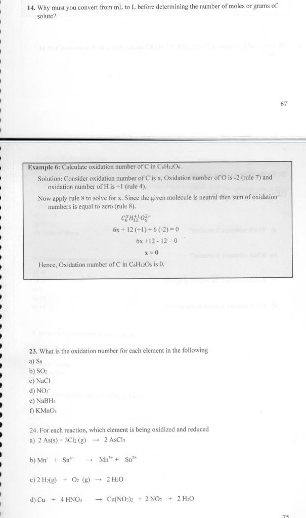 Solved 14. Why must you convert from mL to L before | Chegg.com