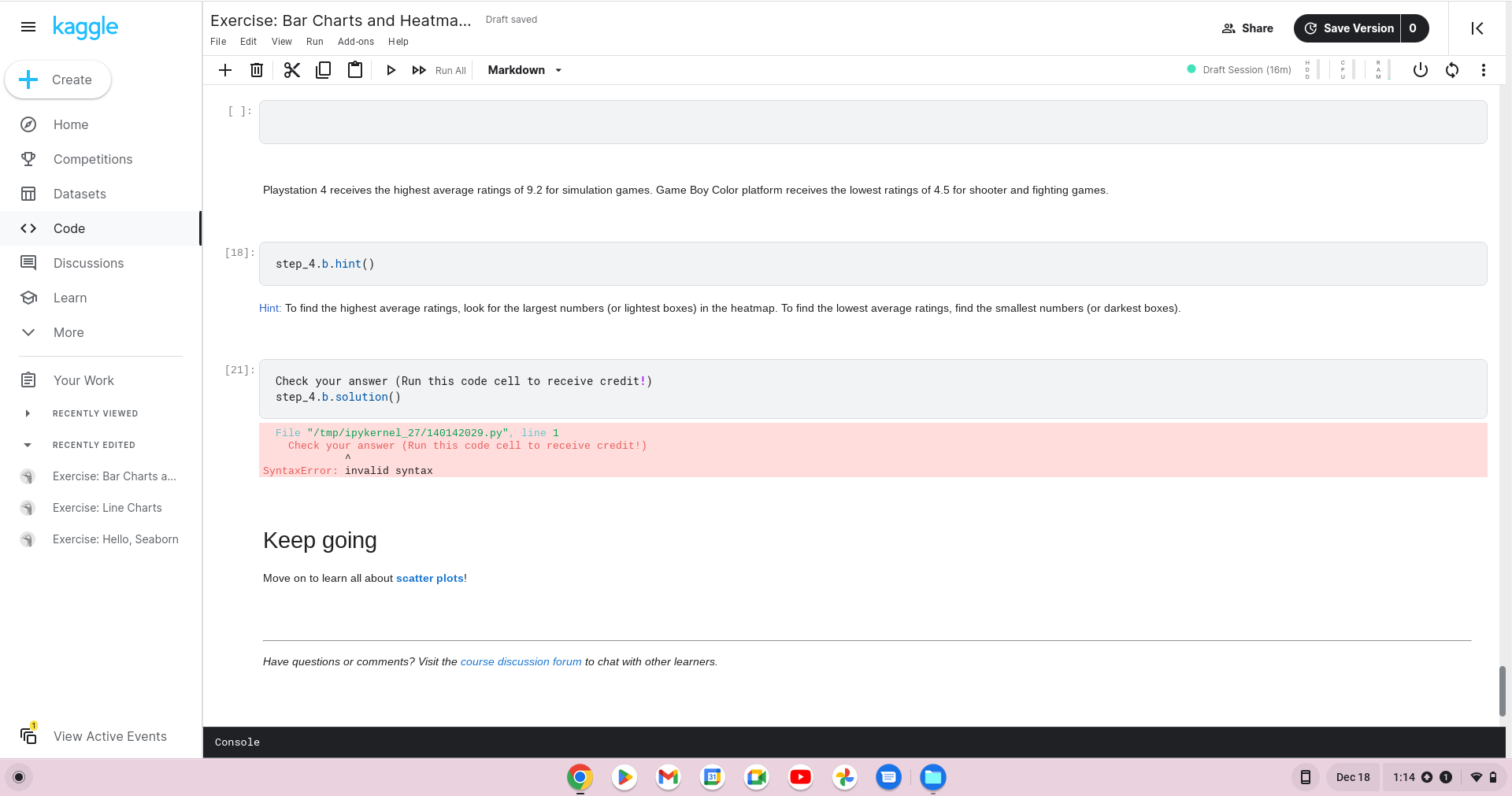 Solved Run the next cell to import and configure the Python | Chegg.com