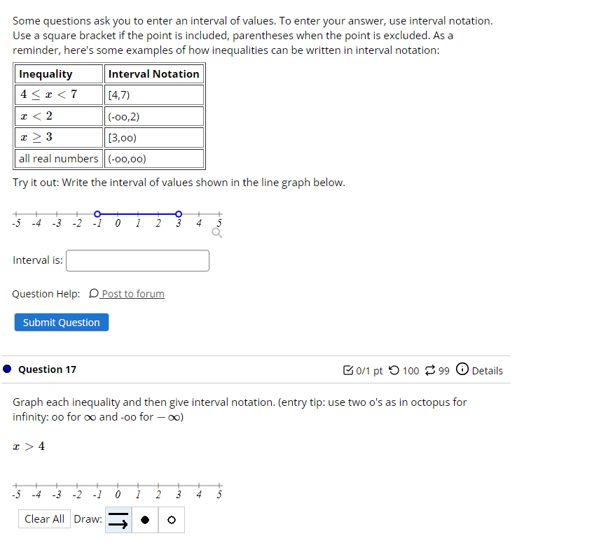 Solved Some Questions Ask You To Enter An Interval Of Chegg Com   Php7cZcYg