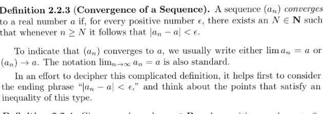 Solved: Definition 2.2.3 (Convergence Of A Sequence). A Se... | Chegg.com