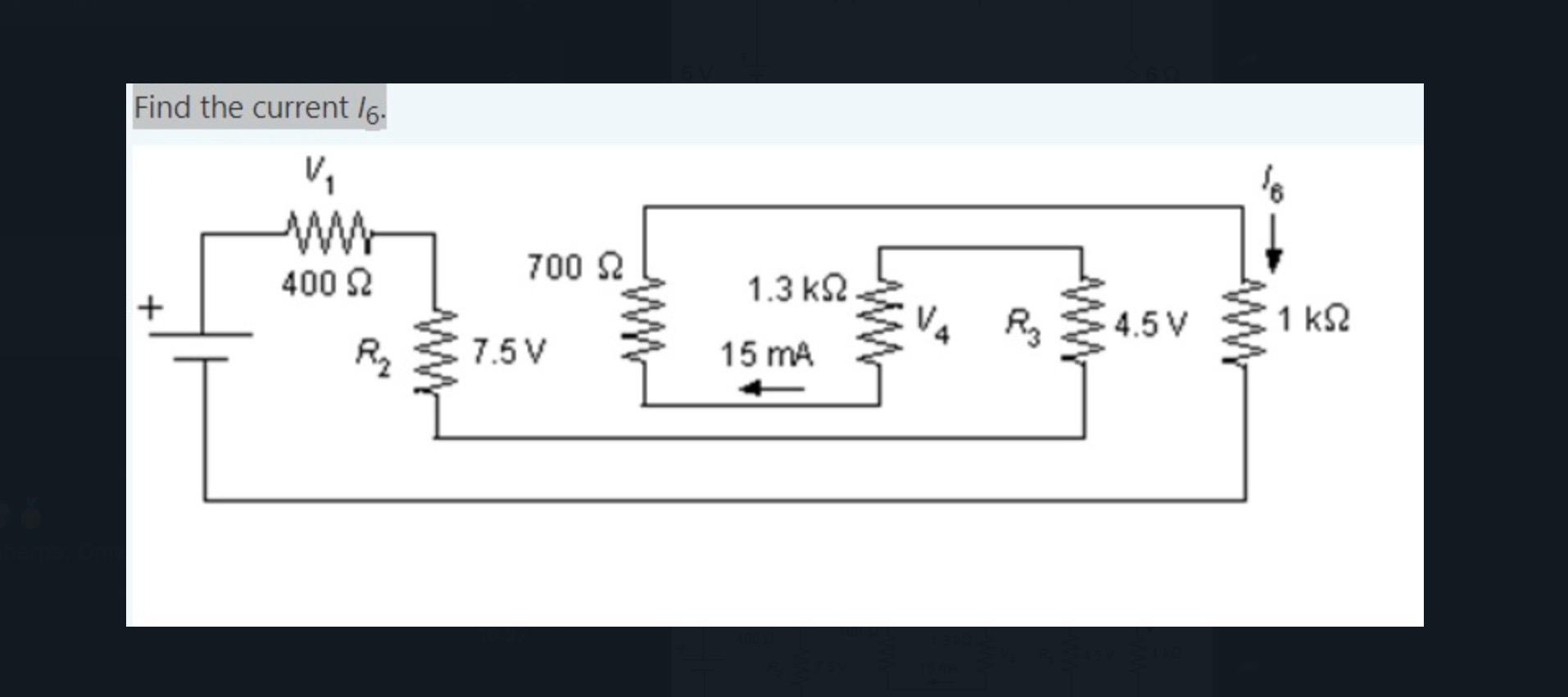 Solved Find The Current 16 . | Chegg.com