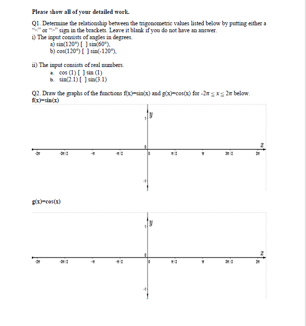 Solved c) d)Q5. We start on point (1,0) on the unit circle