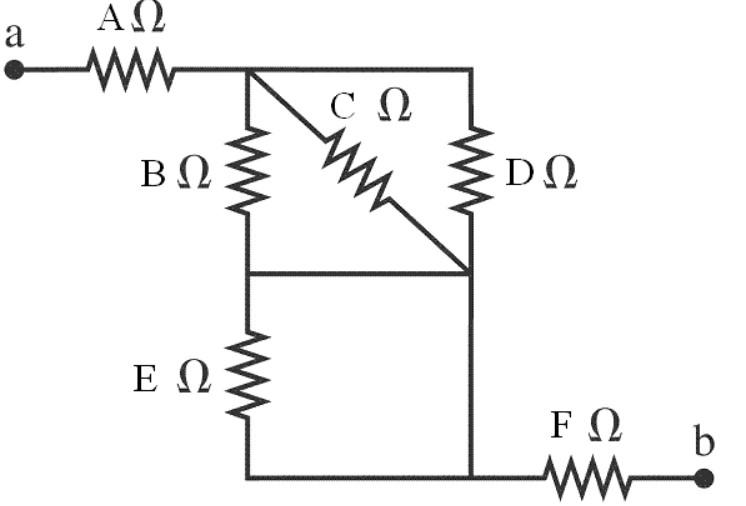 Solved What is the equivalent resistance (in ohm) between | Chegg.com