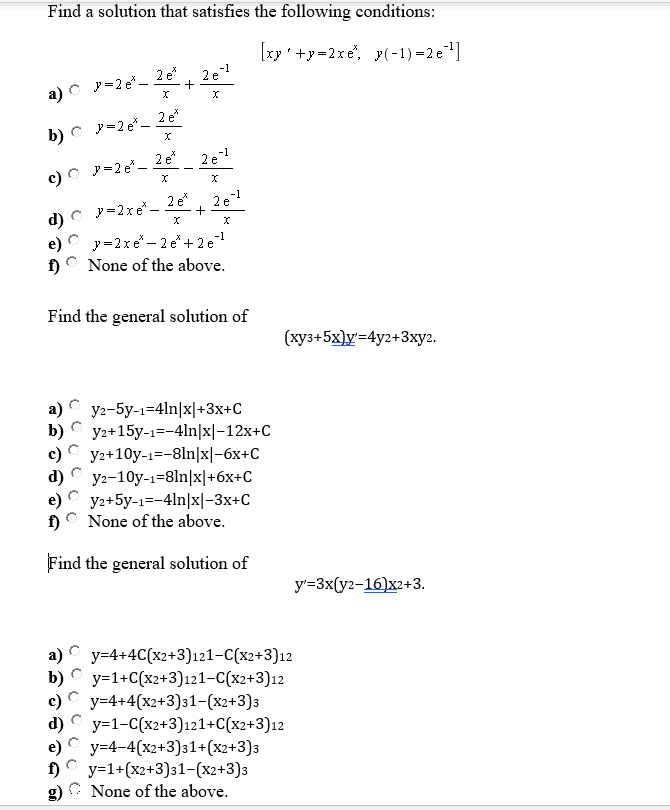 Solved Find a solution that satisfies the following | Chegg.com
