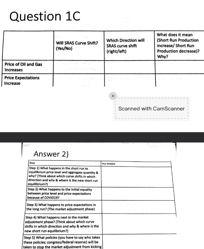 Solved Question 1C Answer 2) | Chegg.com