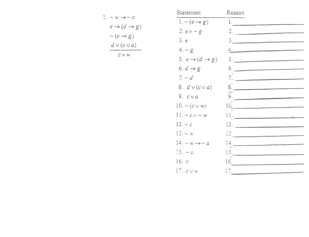 Solved Statement Reason 1 A E 8 E G Dv Cva 1 Chegg Com