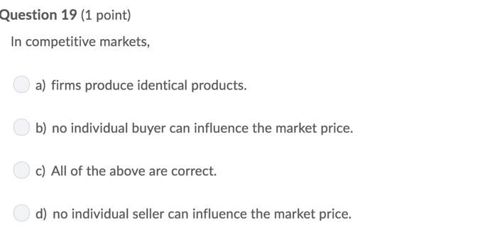 Solved Question 23 (1 Point) Which Of The Following Events | Chegg.com