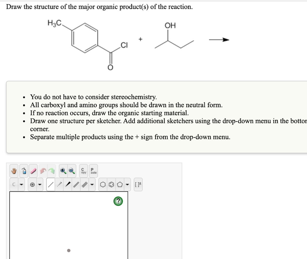 Solved Draw the structure of the major organic product(s) of | Chegg.com