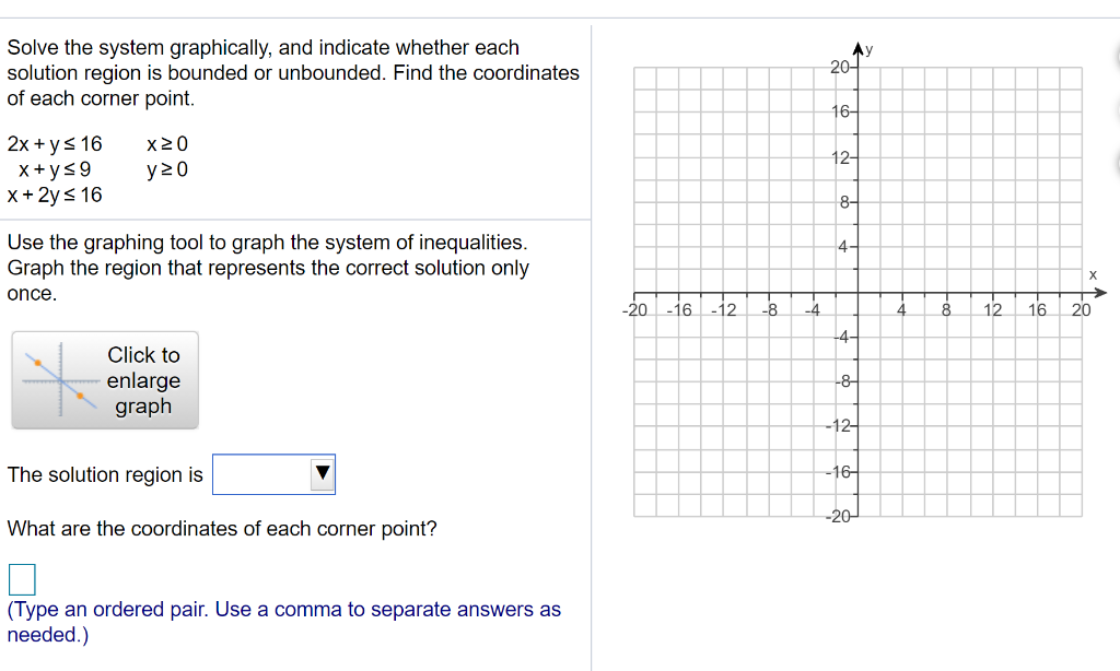 Solved Solve the system graphically, and indicate whether | Chegg.com